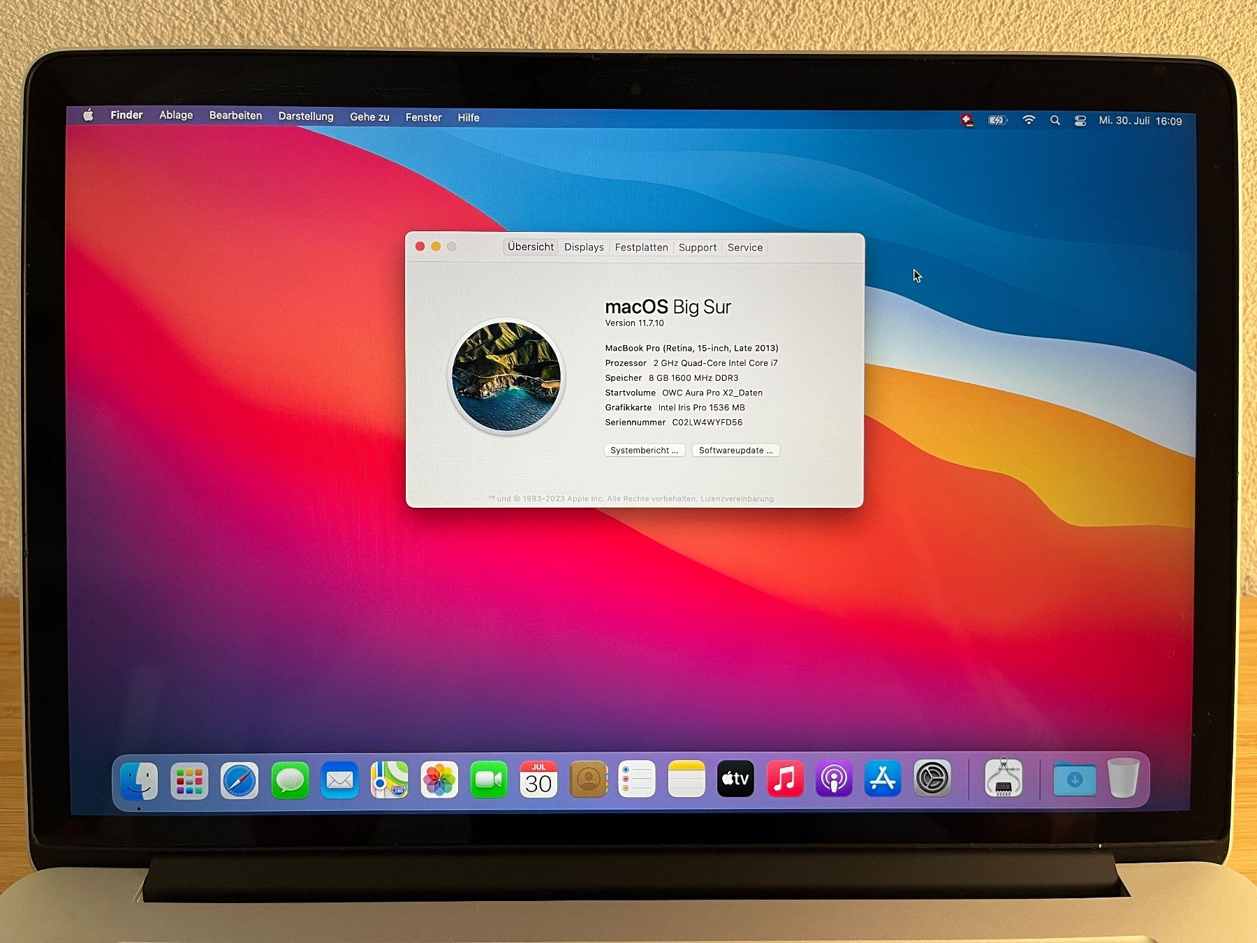 Apple Notebook: MacBook Pro 15.4" / 8GB Ram / 1TB SSD – Usato da Münchwilen TG venduto da mirechsteiner
