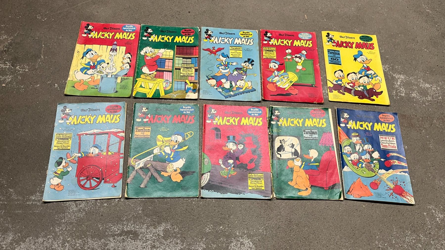 Comics: Micky Maus Hefte Konvolut  1966, 40 Stück – Gebraucht aus Bern von daskannweg