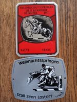 Plaques de concours hippique vintage - Lot de 2 plaques!