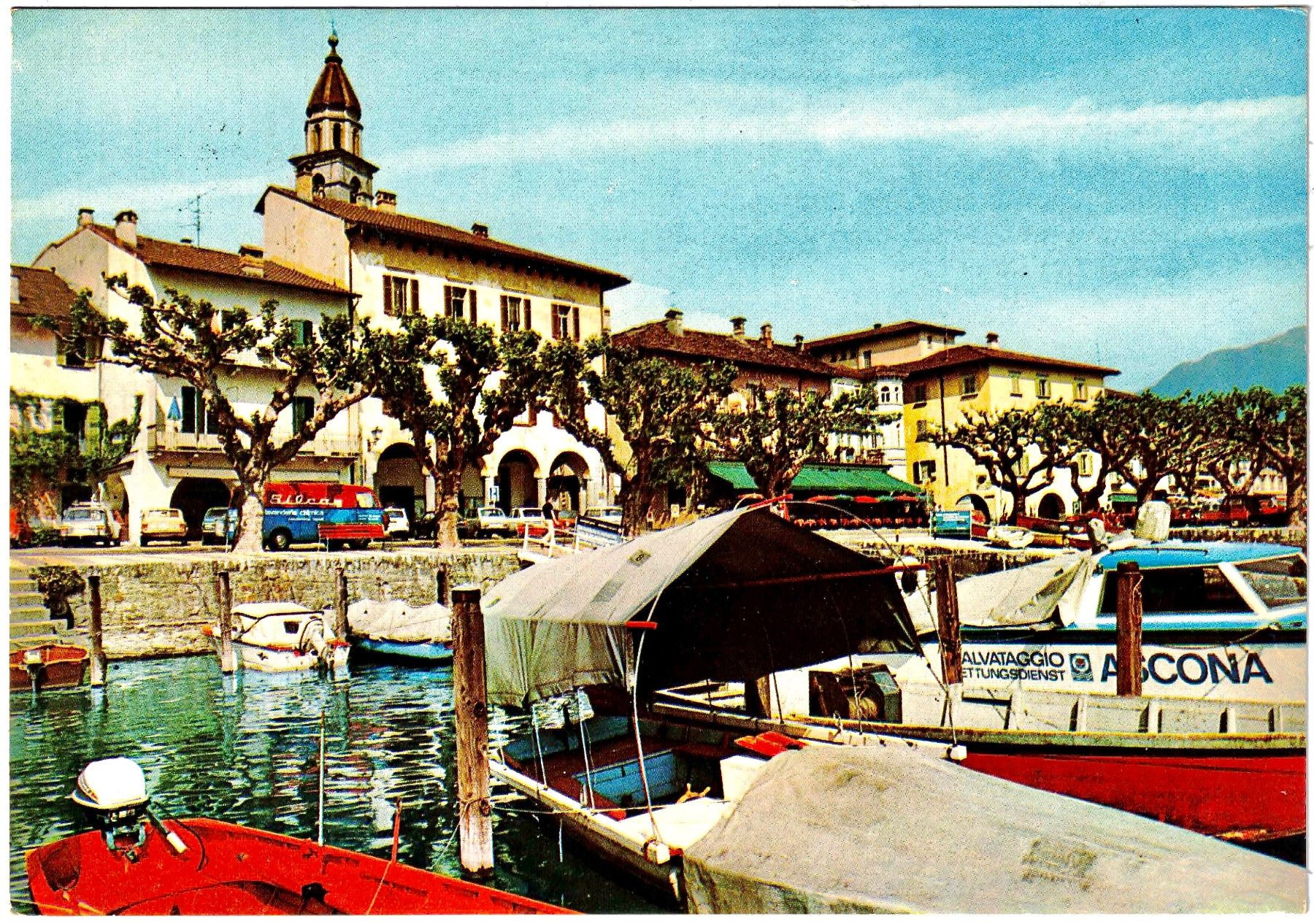 Cartoline postali: ASCONA - Lago Maggiore (TI) ca. 1975 – Usato da Oberdorf BL venduto da Hopfehuepfer
