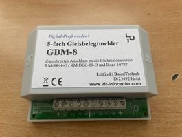 LTD GBM-8 (8-Fachbelegtmelder) und Roco Rückmeldemodul 10787