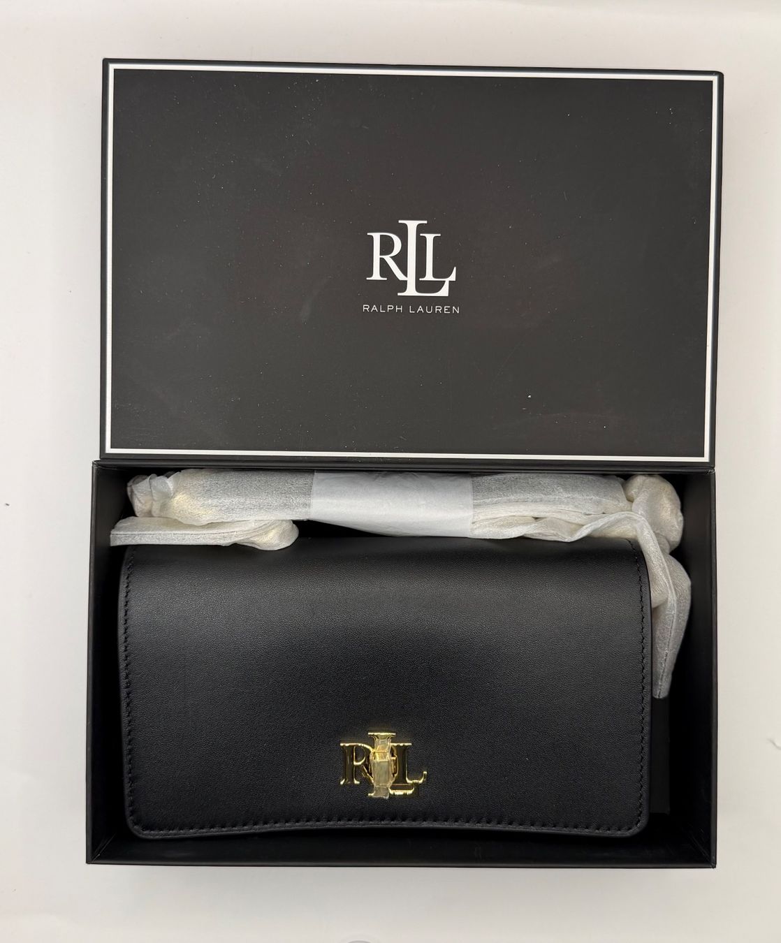 Ralph Lauren Borse da donna: Ralph Lauren LEATHER CROSSBODY TURN-LOCK TECH CASE - schwarz – Nuovo e nell'imballaggio originale da Oberaach venduto da Dandy2021 5