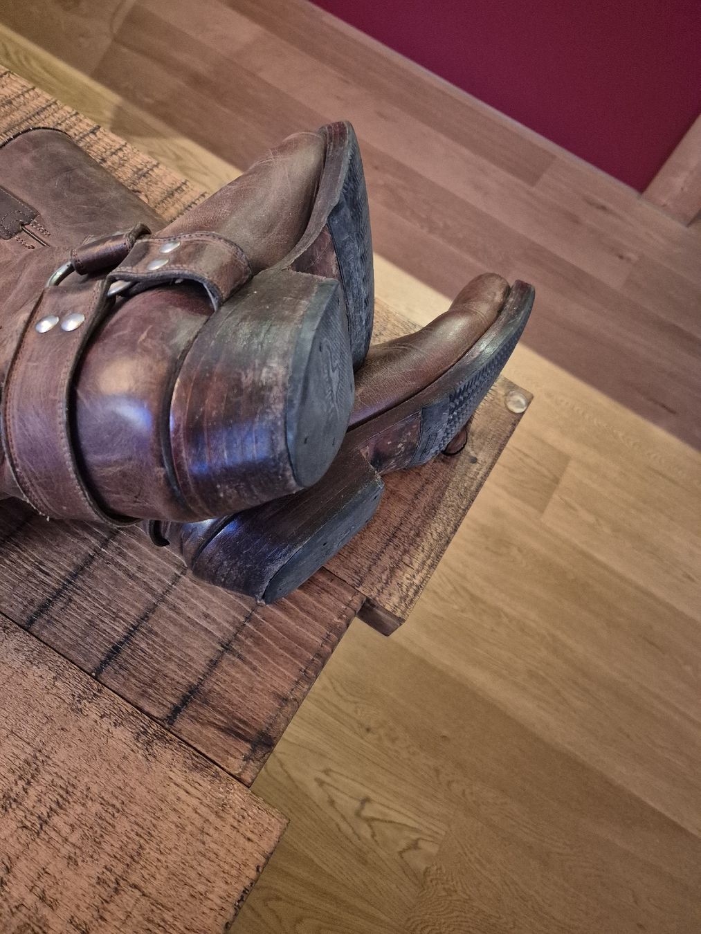 Herrenschuhe: Cowboystiefel Nr.44 echt Leder – Gebraucht aus Altenrhein von Jipiii 2