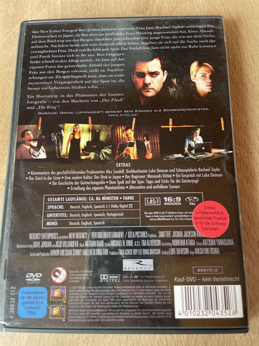Tous les DVDs: DVD Shutter – D'occasion à Dettighofen (Lengwil) par Dolol 1