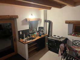 Thermocuisinière (cuisinière à bois) de marque Lohberger.