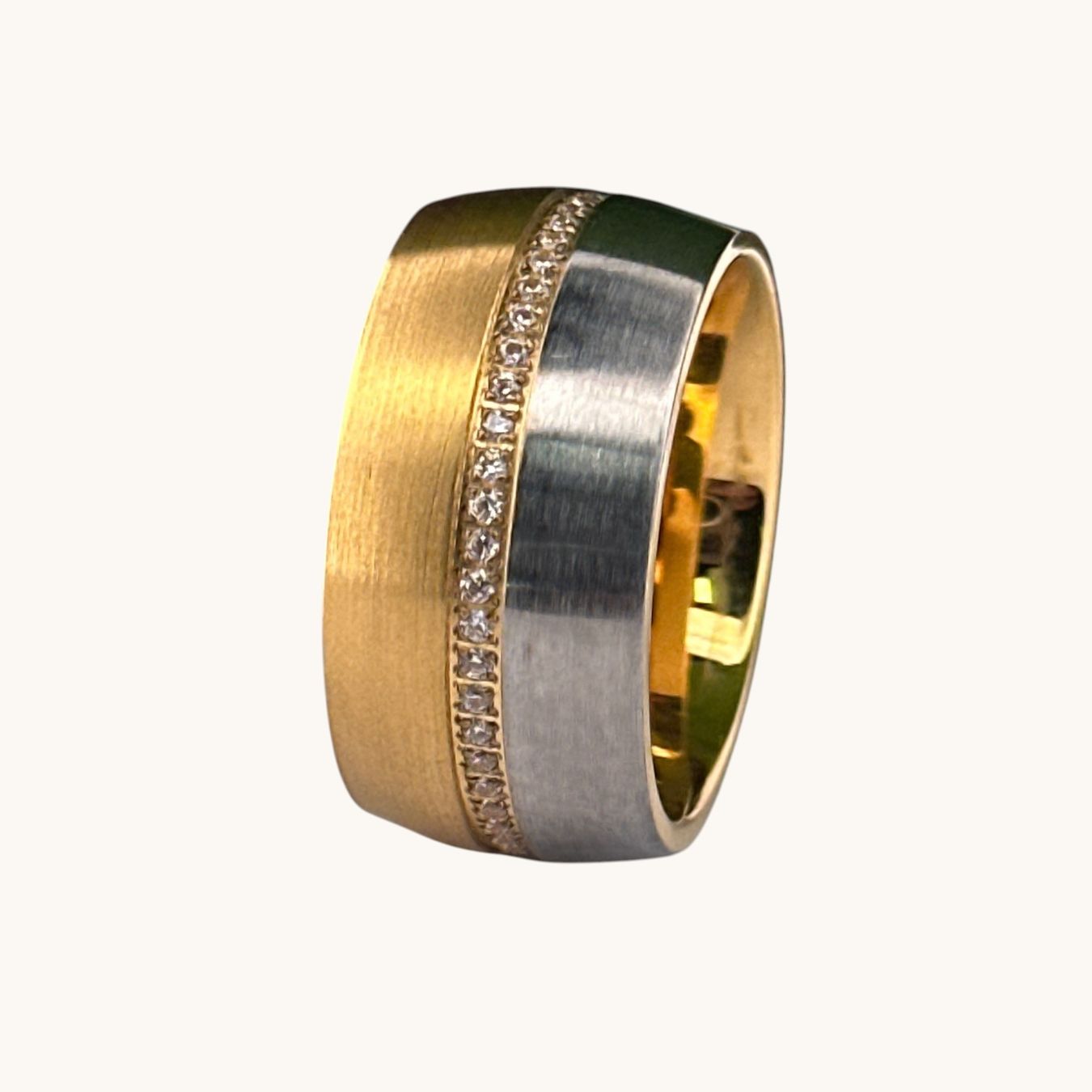 Olga Ribler Anelli: Edelstahlring, bicolor, Gr. 60 – Nuovo (secondo la descrizione) da Luzern venduto da MonikaS03 1