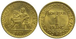 Frankreich, 1 Franc 1921