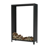 Kaminholzregal 120x40x180 cm | Stahl schwarz