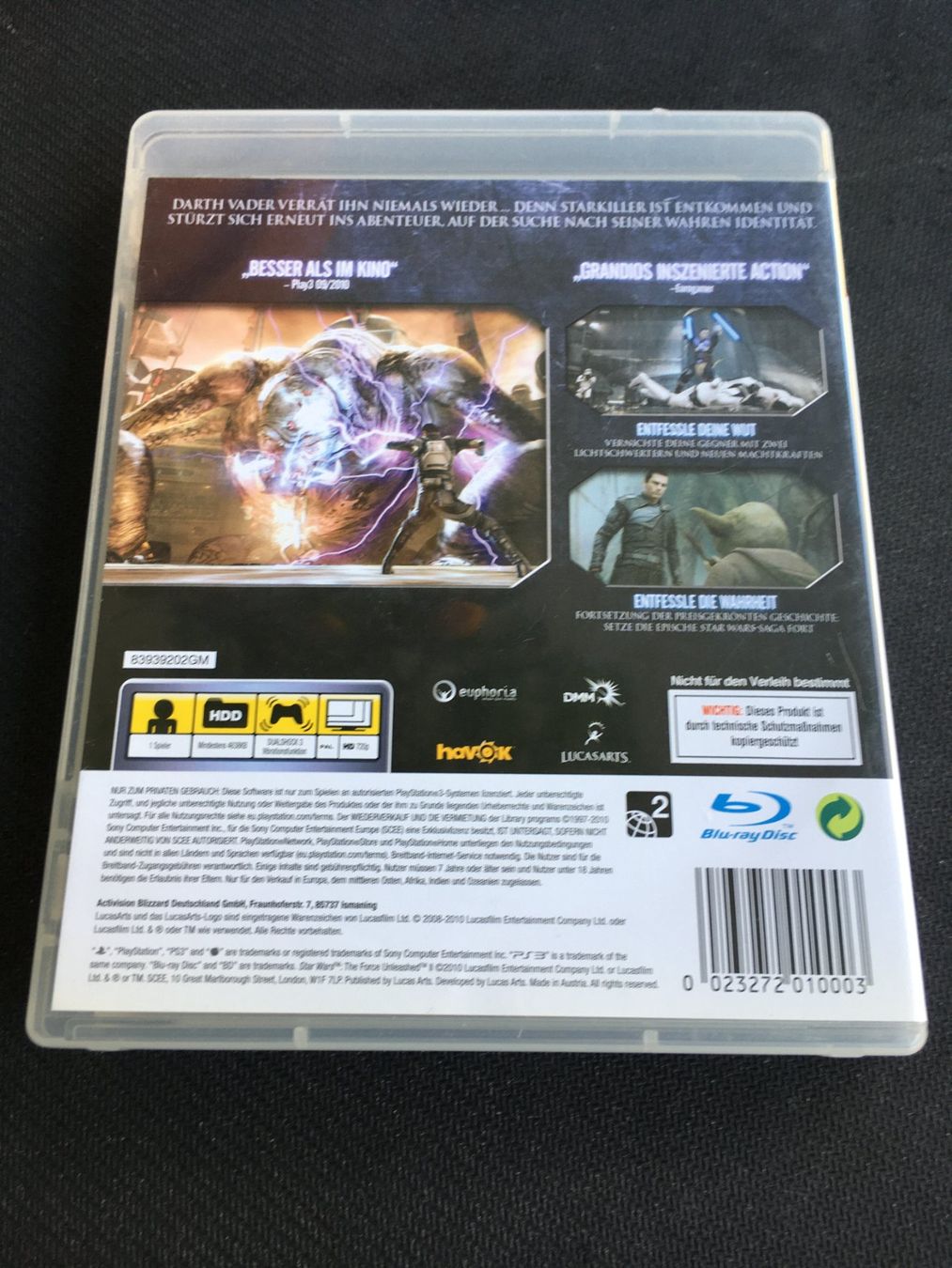 Sony Giochi: Star Wars - The force unleashed 2 - PS3 / Playstation 3 – Usato da St.Gallen venduto da sjosjo 1