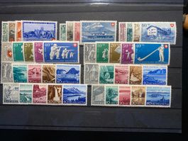 Pro Patria 1944 - 1955 / 9x serie Postfrisch ** ohne Falz