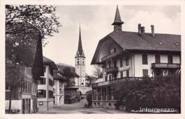Flühli LU // 1932 Dorf Hotel Kurhaus Kirche // Sommer