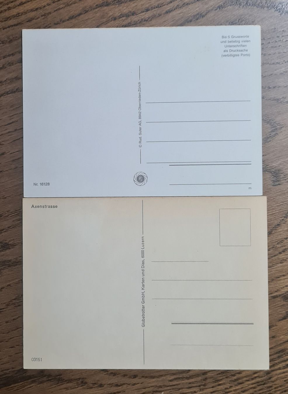 Cartoline postali: Axenstrasse, 2 ungelaufene Karten – Usato da Ebikon venduto da Donar50 1