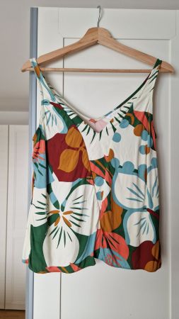 Ted Baker Top, Gr. 2 (38), Sommer Print, Neuwertig!