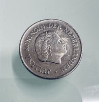 25 Cent 1970 Niederlande Königin Juliana Münze