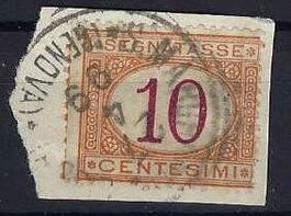 Portomarke 1870/84 Königreich Italien 10Centesimi gest.