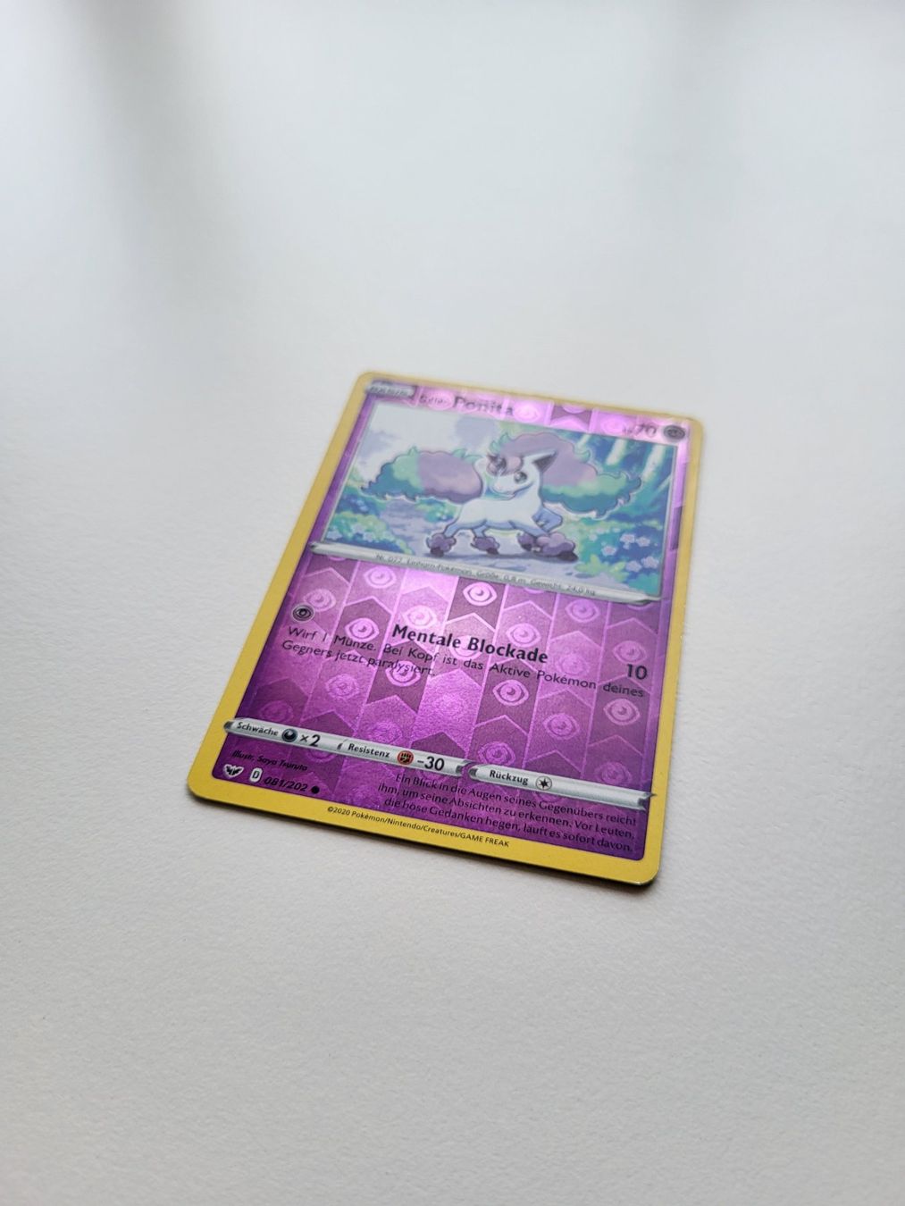 Pokémon Sammelbilder & Trading cards: Galarian Ponyta reverse Holo – Gebraucht aus Erlenbach ZH von ram_mjn5 1