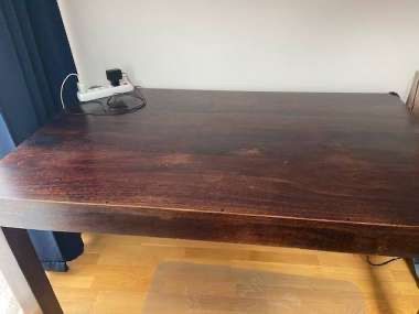 Tische: Table à manger marron bois massif 90x140cm – Gebraucht aus Monts-de-Corsier von mon_rp2m 1