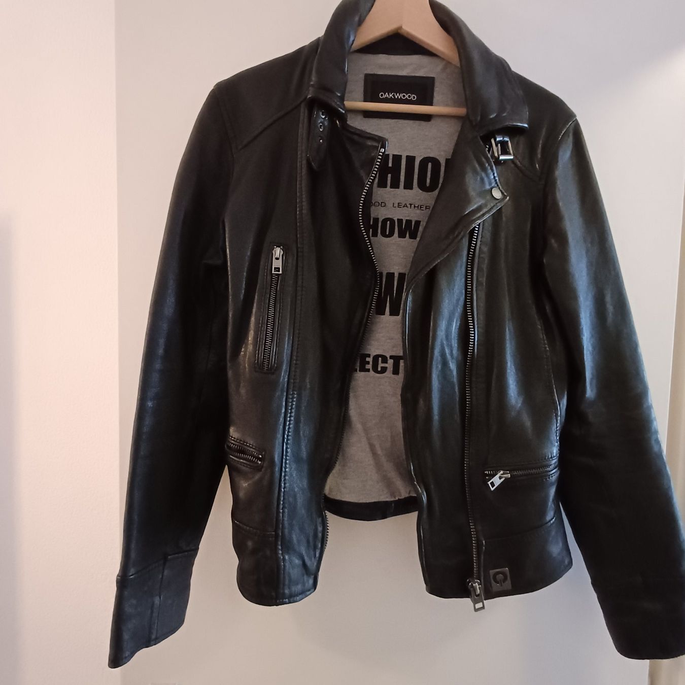 Giacche: Neue Oakwood Lederjacke, schwarz, Gr. M – Nuovo (secondo la descrizione) da Bern venduto da alunginchen 1