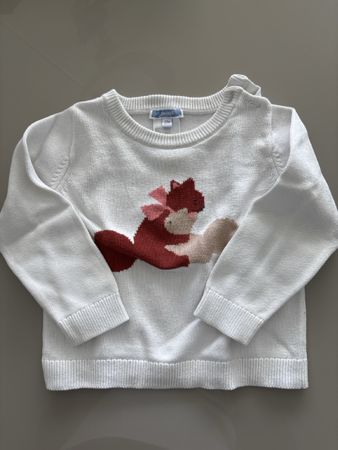 Jacadi Pullover white with motif size 88 new