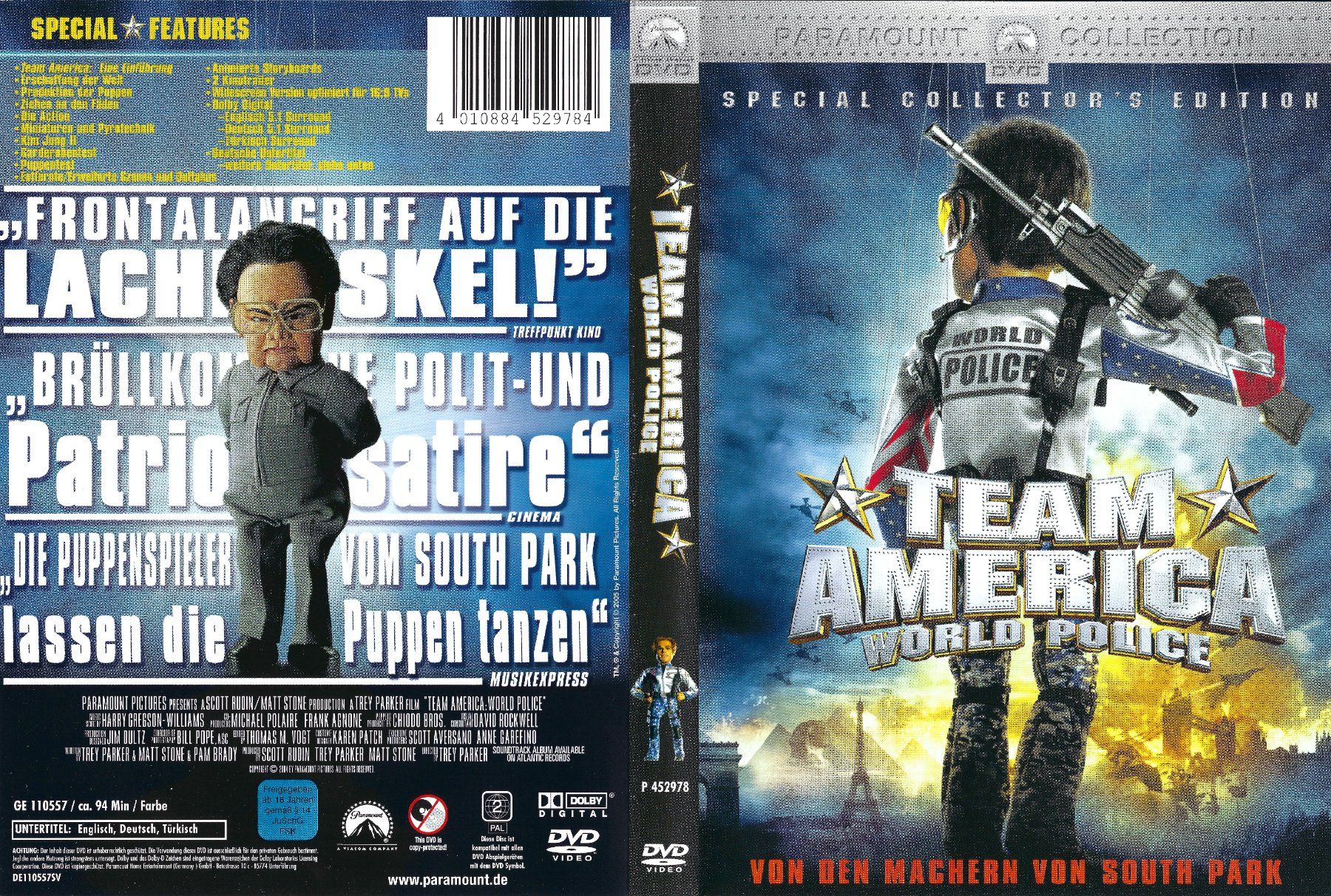 Tutti i DVDs: Team America - World Police – Usato da Zürich venduto da Cineasten