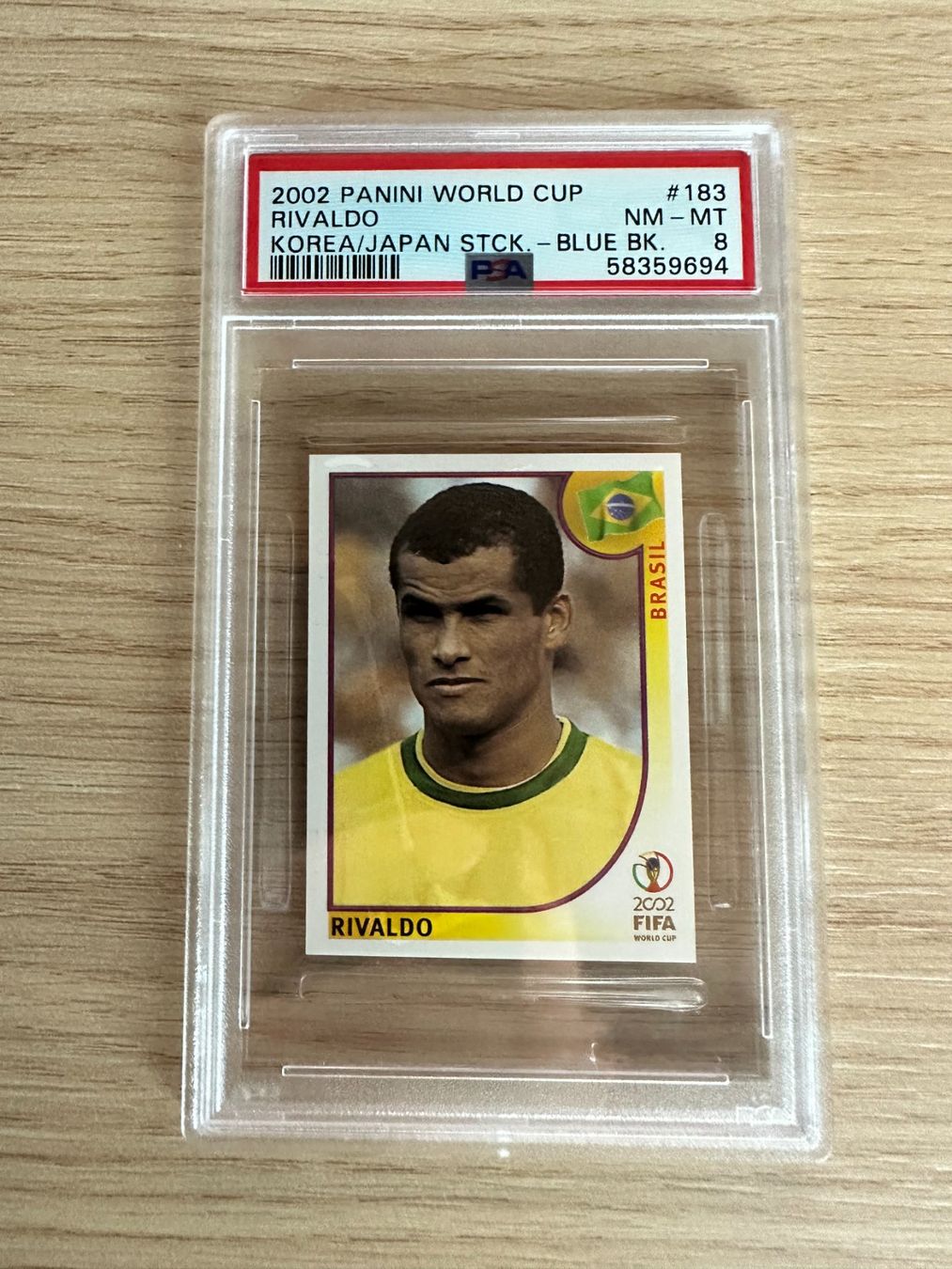 Panini Carte collezionabili: Rivaldo Panini World Cup 2002 Sticker PSA 8 – Nuovo (secondo la descrizione) da Hagendorn venduto da Pokecollectorch