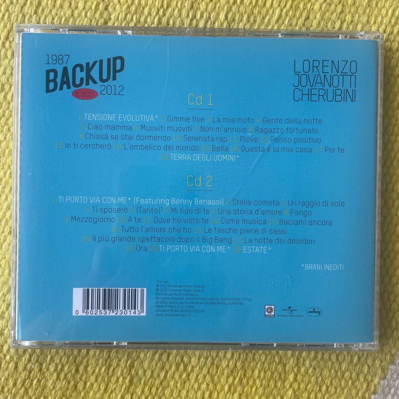 CDs: JOVANOTTI-2CD BACKUP 1987-2012 – Gebraucht aus Rorschacherberg von CD-Roli 1