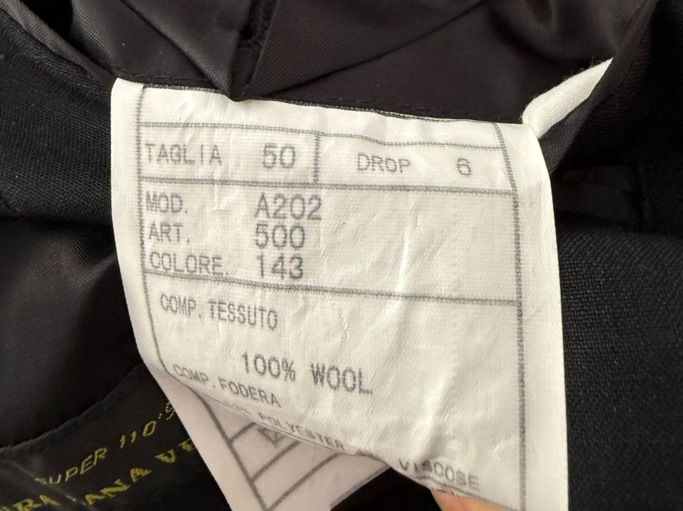 Completi: Herren Anzug Domenico Tagliente - Gr. 50 – Usato da Baden venduto da polveres 4