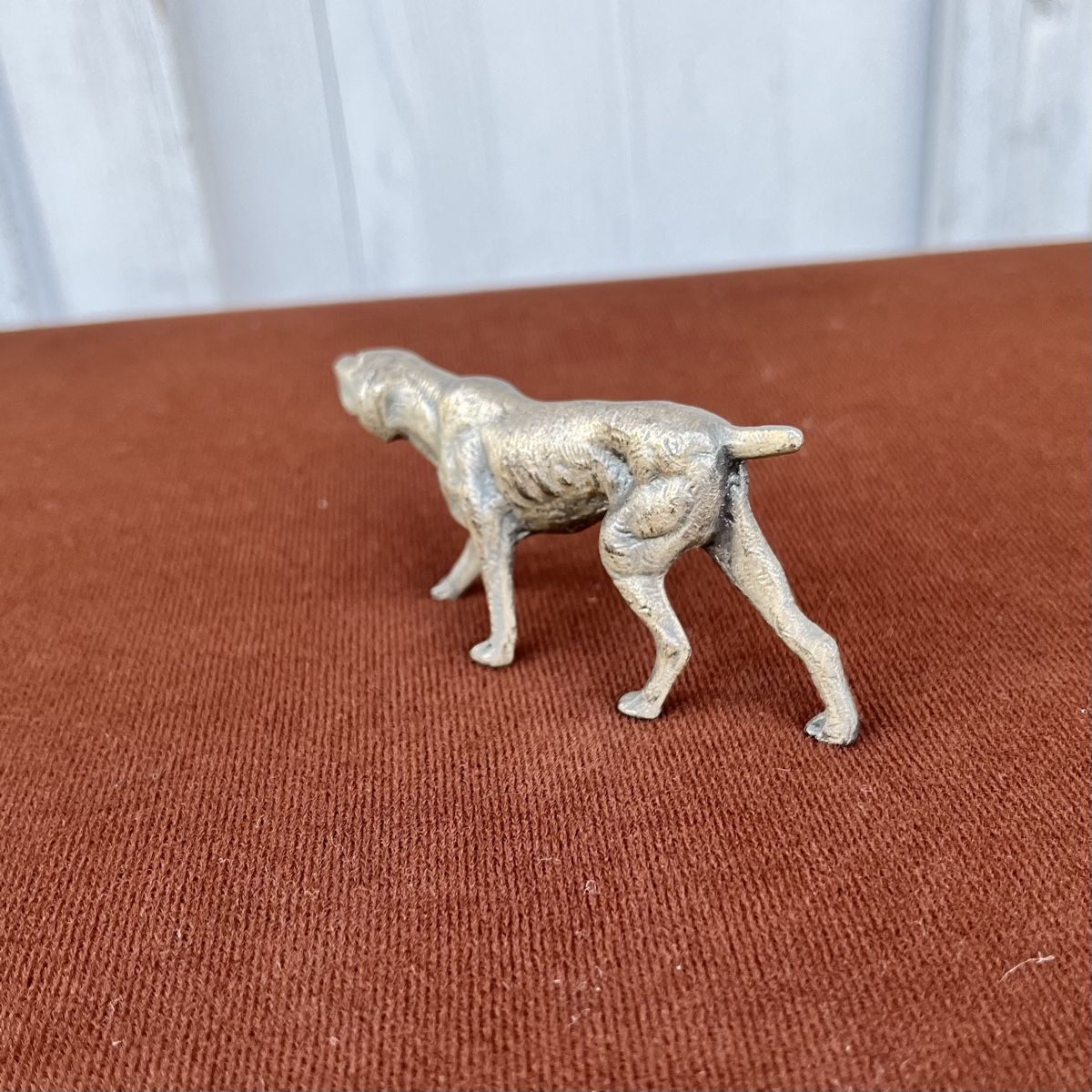 Statuette: Vintage Hunde-Figur aus Metall – Usato da Winterthur venduto da avelotte 3