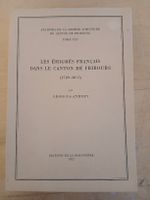 Livre rare: Les émigrés français du canton Fribourg 1789