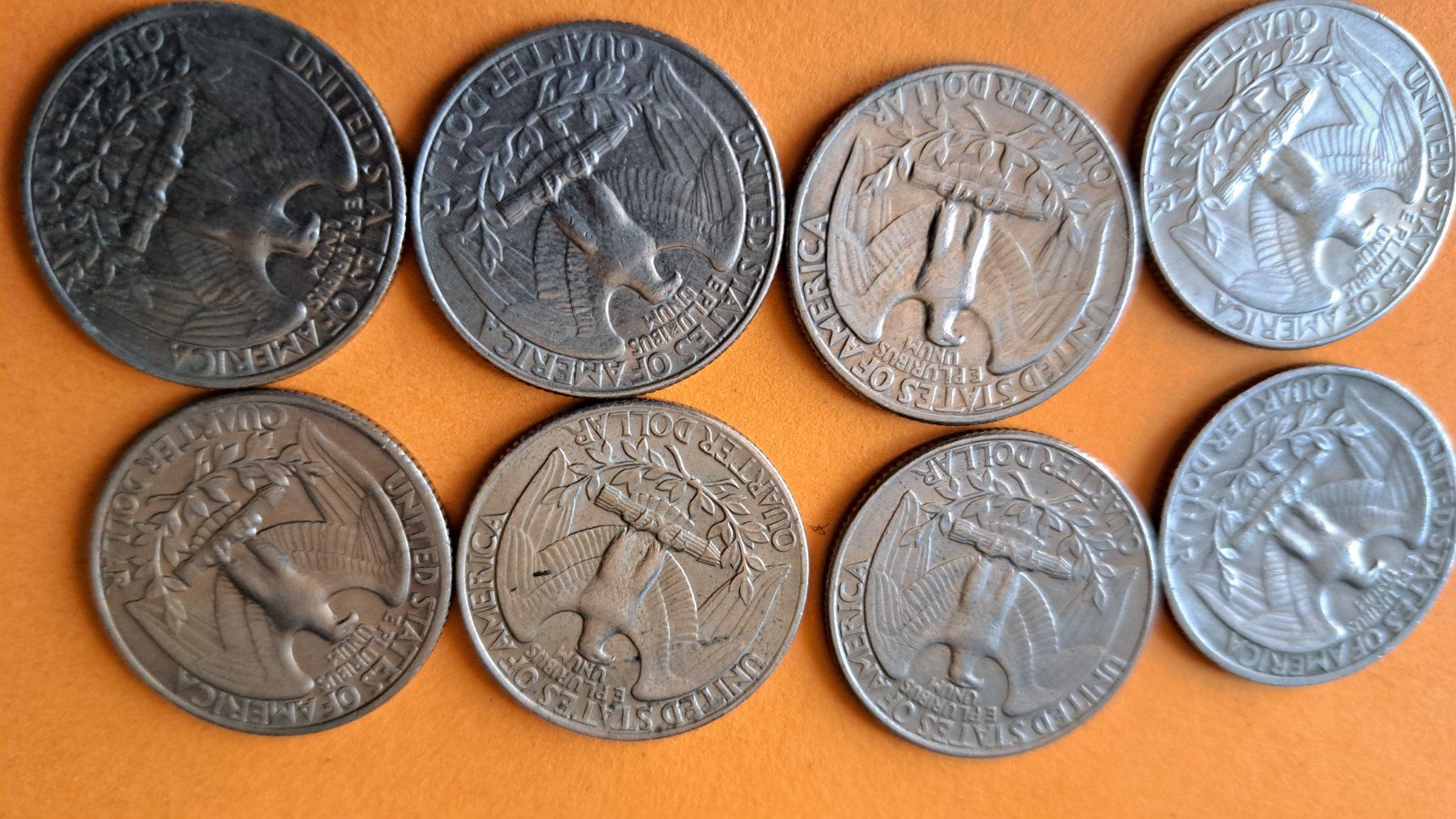 Tutti le monete: 1 Dollar 1865 +div.Cents +div.Quarter – Usato da Affeltrangen venduto da Handre 4