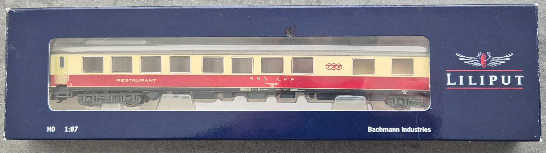 Liliput Modellini di ferrovie: Liliput H0 SBB WRm TEE Restaurantwagen – Difettoso da Zug venduto da storsi 7