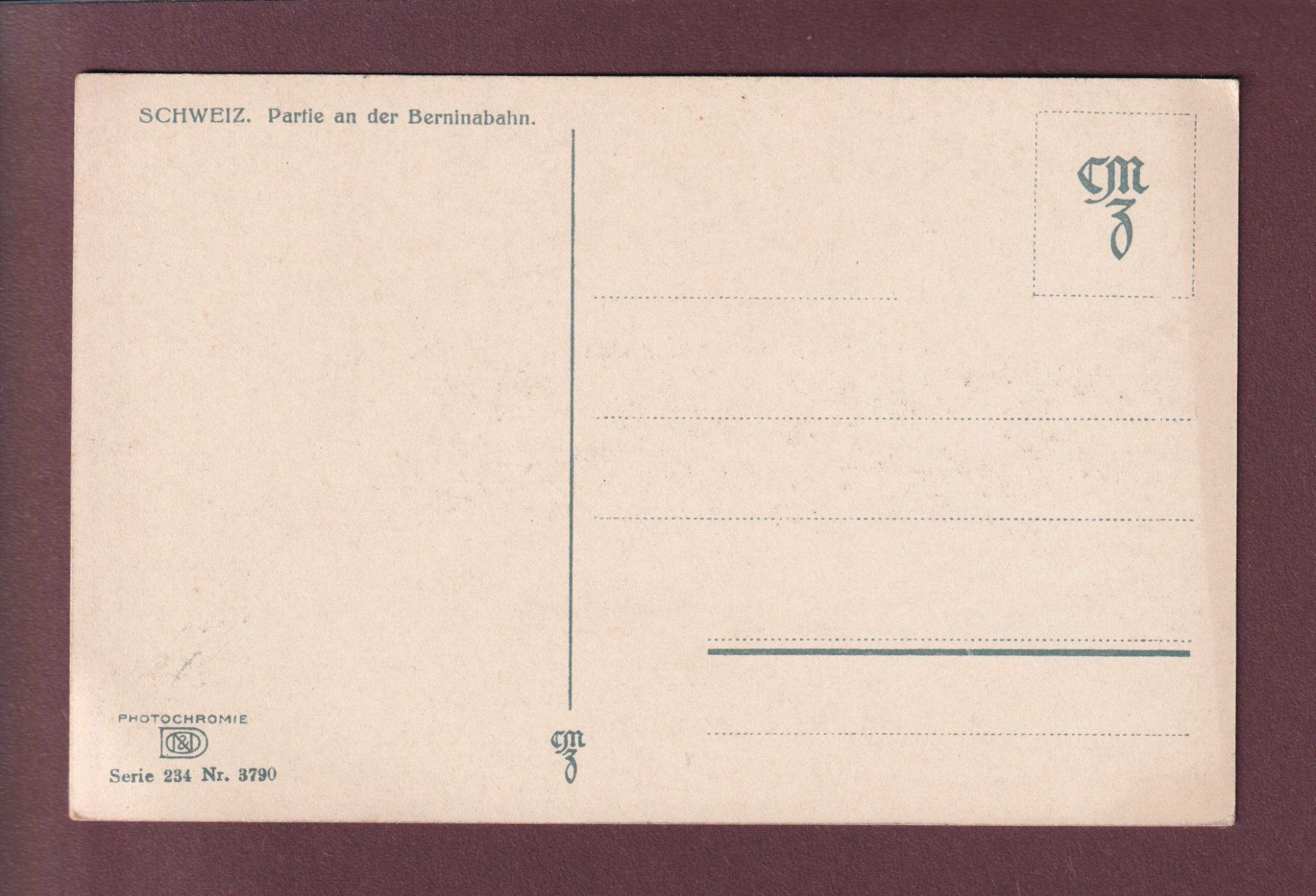 Cartoline postali: Partie an der BERNINABAHN – Usato da Pully venduto da nicecards 1