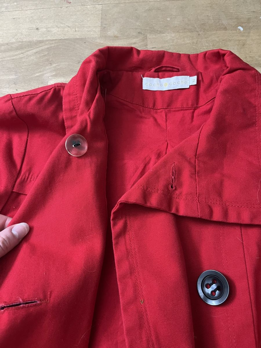Cappotti: Roter Mantel von Cache Cache, Grösse S – Usato da Stäfa venduto da jo1735 5