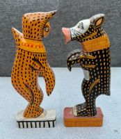 Handgeschnitzte und handbemalte Holzfiguren