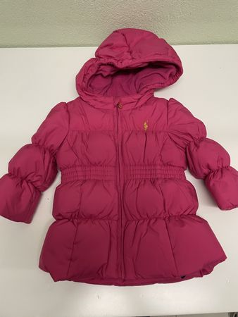 Ralph Lauren hooded baby girl jacket - 12 months