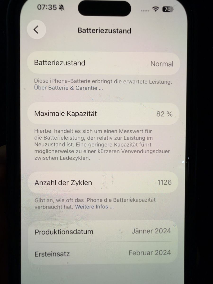 Apple Telefoni cellulari / Smartphones: Apple iPhone 15 Pro 128GB black Titanium – Usato da Wohlenschwil venduto da koe_fhd9 8