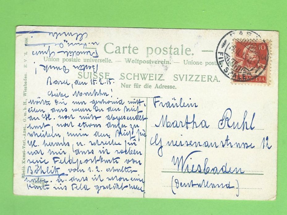 Cartoline postali: Basel Rheinschulhaus Dampfer Percival. – Usato da Zürich venduto da t24_de 1