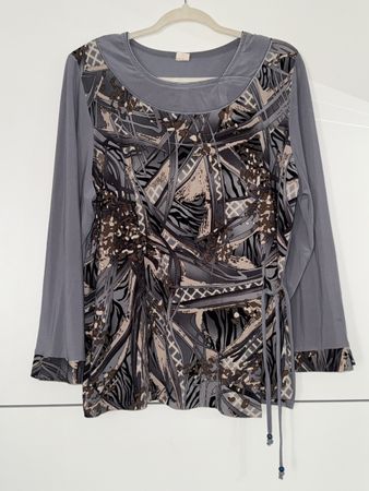 Damen Langarmshirt mit Print Grösse XL