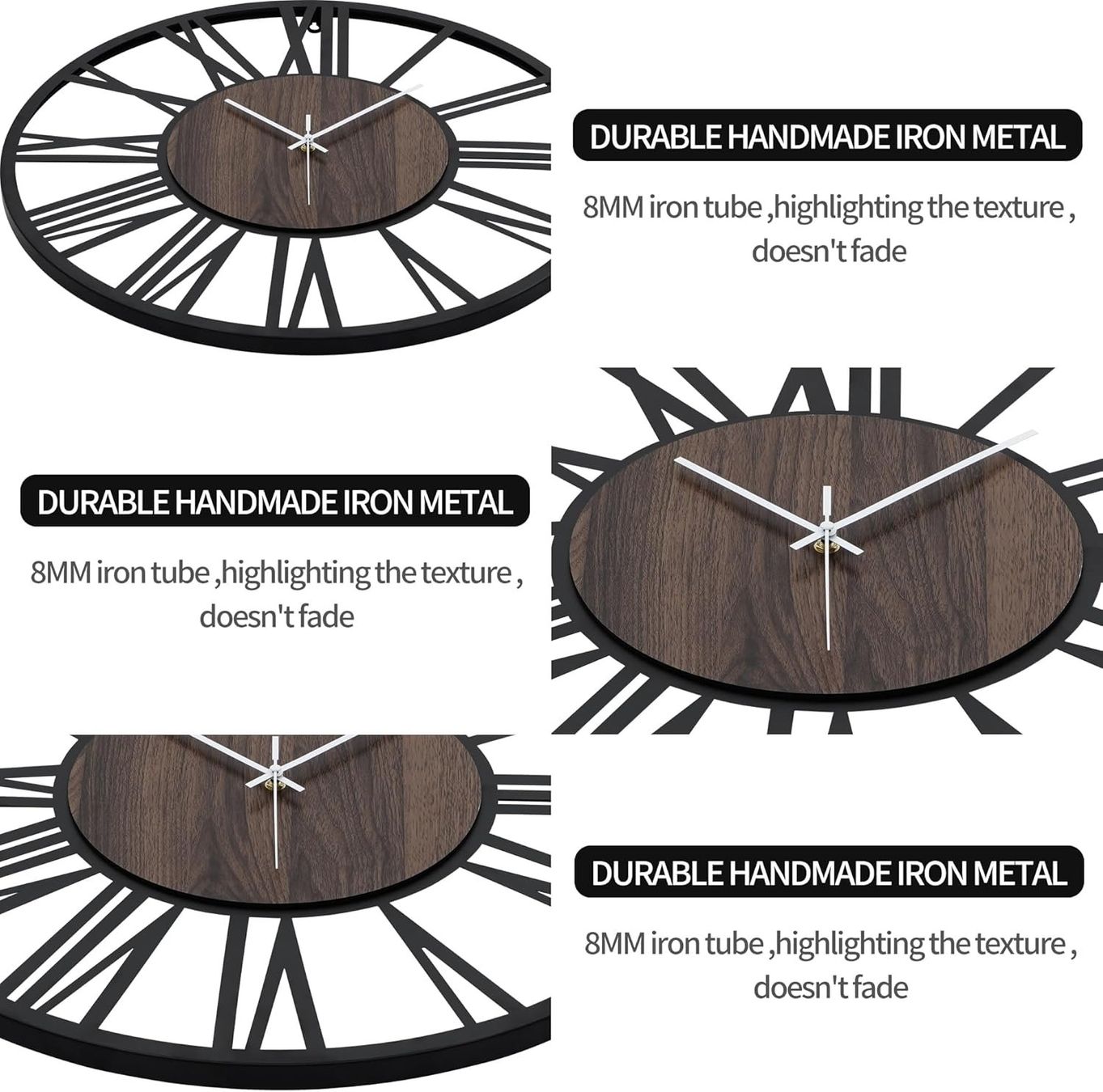 Orologi da terra & Orologi da parete: Runde Wanduhr, Schwarz, 33 cm – Nuovo e nell'imballaggio originale da Nuglar venduto da SaleRitter 3