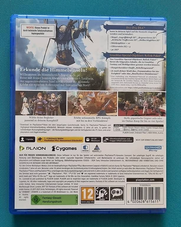 Jeux: PS5 GRANBLUE FANTASY Relink – D'occasion à Oberbipp par ret_6hxb 3