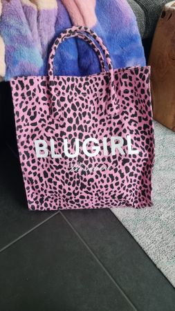Blugirl Shopper Tasche Rosa Animal Print Top Zustand!