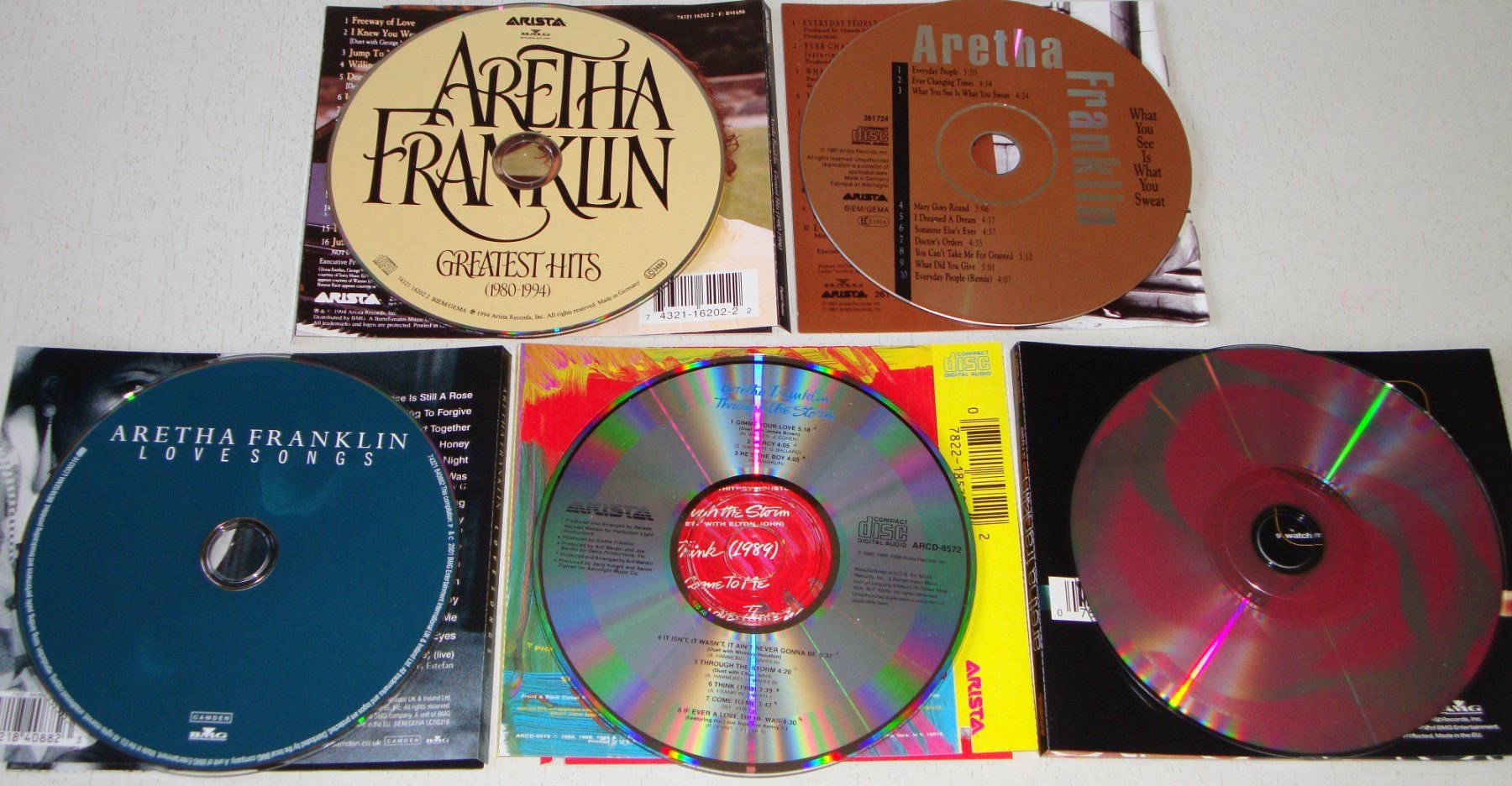 CD: 5CD's - Aretha Franklin – Usato da Unterbäch VS venduto da diquq 5