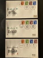 Kompletter FDC-Satz Regionalmarken Grossbritannien 1980 !