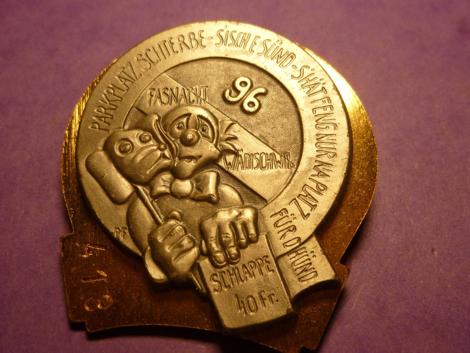 Placchette & Badge: WÄDISCHWIL 1996 GOLD – Usato da Ried (Muotathal) venduto da Mandarin02
