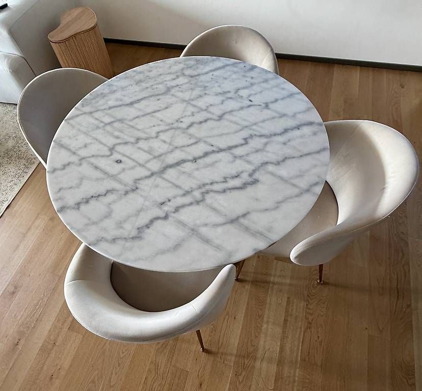 Tische: Runder Marmor Tisch (105 cm) – Gebraucht aus Winterthur von mom_56bv 2