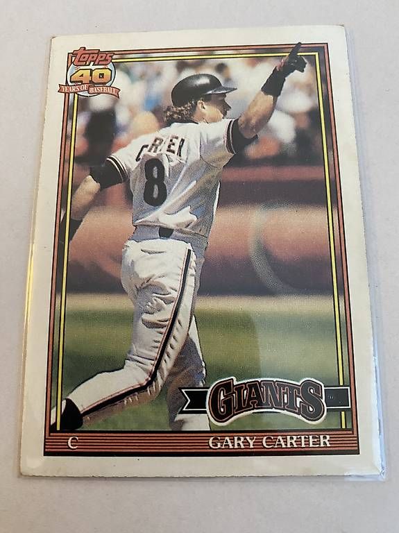 Topps Carte collezionabili: 1991 TOPPS MLB BASEBALL #310 Gary Carter - CARD – Nuovo (secondo la descrizione) da Savosa venduto da Misch-M13