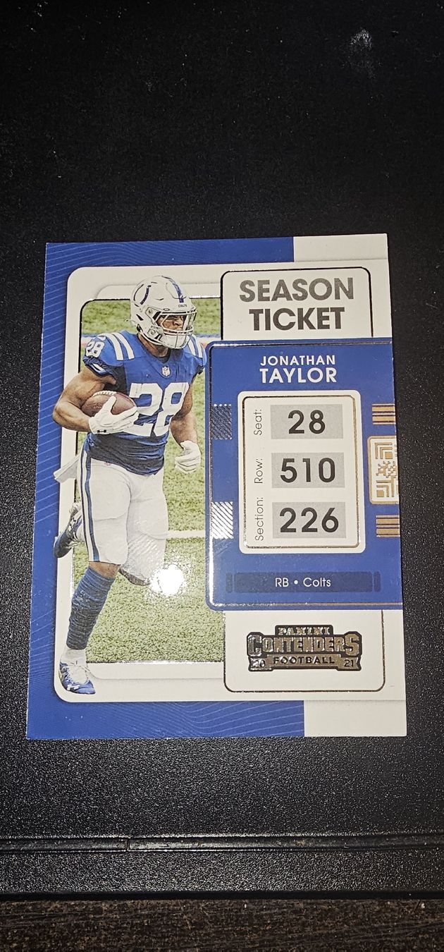 Panini Carte collezionabili: Jonathan Taylor SEASON TICKET NO.43 – Nuovo (secondo la descrizione) da Zollikofen venduto da TonisRetroResale