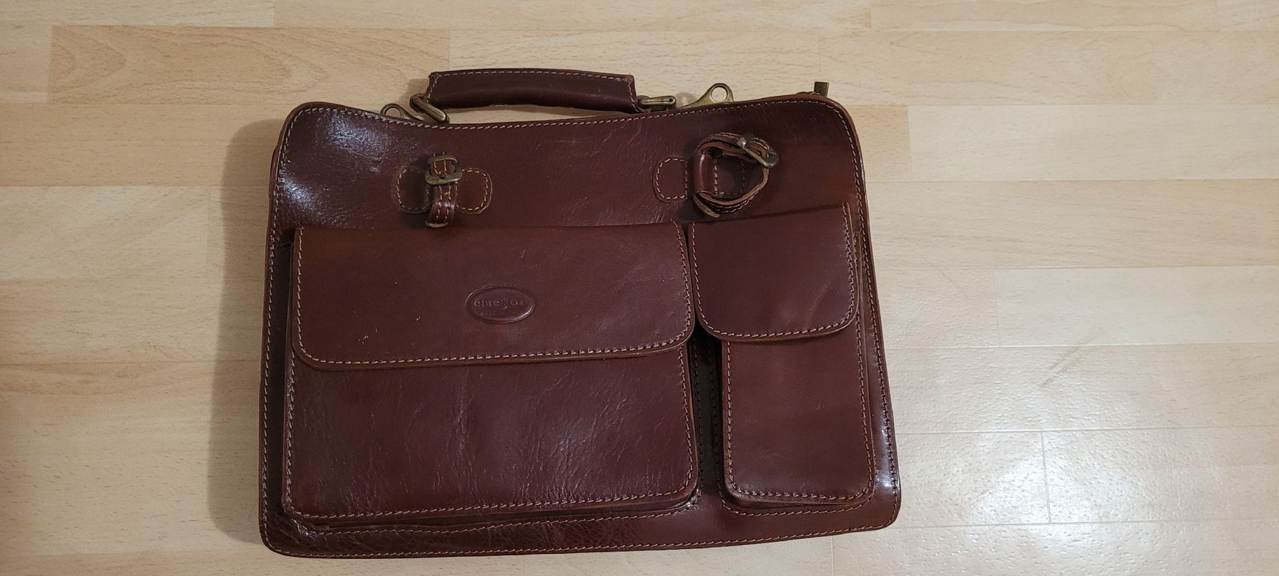 Valigie & Borse: Elegante Ledertasche braun – Usato da Schwyz venduto da Vesparider01