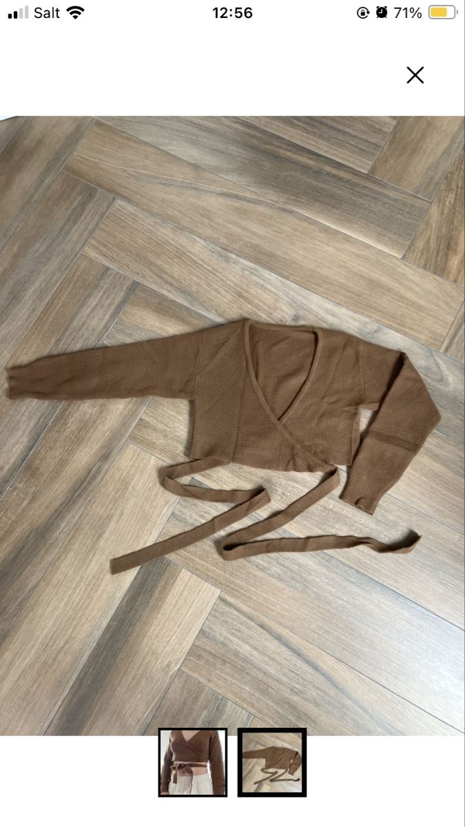Top: Pull cache-cœur marron femme taille S neuf – Usato da La Chaux-de-Fonds venduto da ele_bw5k 1