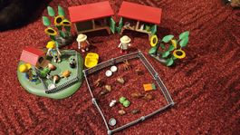 Playmobil Hasenstall 3075 und Merschweingehege 3210